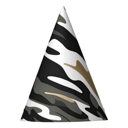 Cammo Party Pet Feesthoedjes (Voorkant)