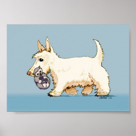 Cammy met Wolverine Cub - Gekleurd Poster (Voorkant)