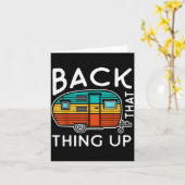 Camng Back That Thing Up Funny Summer Motorhome Mo Kaart (Gele Bloem)