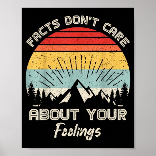 Camng Crew Facts Don't Care About Your Feelings Re Poster (Voorkant)