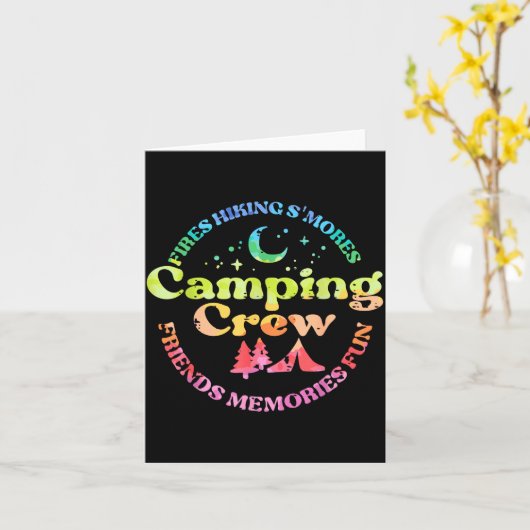 Camng Crew Family Friends Girls Kids Toddler Youth Kaart (Gele Bloem)