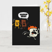 Camng Group Hug Smores Funny Marshmallow Men Women Kaart (Gele Bloem)
