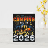 Camng Into The New Year 2026 Fireworks Outdoor Vib Kaart (Gele Bloem)
