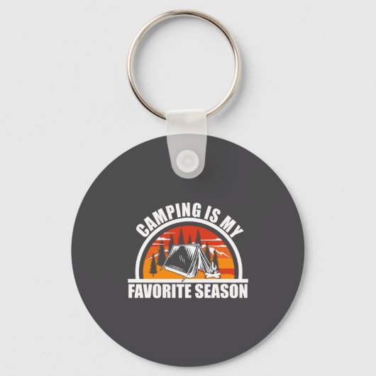 Camng Is My Favorite Season Funny Camper Slogan  Sleutelhanger (Voorkant)
