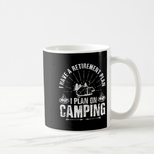 Camng Retirement Gift Funny Quote Outdoor Retired Koffiemok (Rechts)