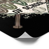 Camo 100 dagen school honkbal thuisplaat Drip B Poster (Hoek)