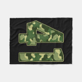 Camo #41 Jersey Number 41 Uniform Fan Favorite Pla Fleece Deken (Voorkant (Horizontaal))
