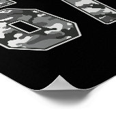 Camo #67 Jersey Number 67 Uniform Fan Favorite Pla Poster (Hoek)