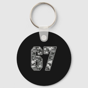 Camo #67 Jersey Nummer 67 Uniform Favoriete Fan Pl Sleutelhanger