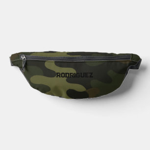 Camo Aardetinten Groen Bruin Personaliseer Naam Heuptasje