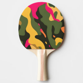Camo Abstract Ping Pong Paddle Tafeltennisbatje