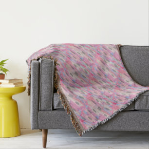 Camo Abstract roze patroon Deken