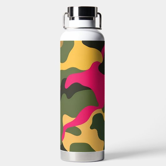 Camo Abstracte waterfles (Achterkant)