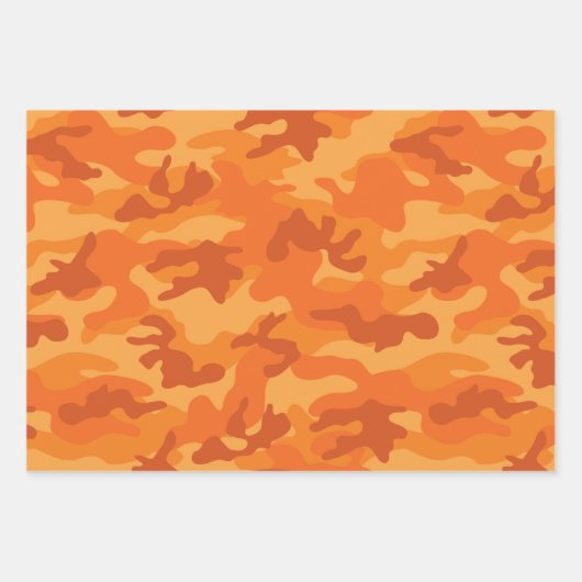 Camo Adventure Roze Geel Blauw Sinaasappel Fun Inpakpapier Vel (Voorkant 3)