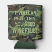 Camo Als je dit kunt lezen heb je een navulling no Blikjeskoeler (Achterkant)