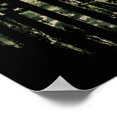 Camo American Flag Bowhunting Bow Archery Deer Hun Poster (Hoek)
