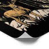 Camo American Flag Bowhunting Bow Archery Deer Poster (Hoek)