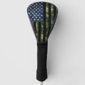 Camo American Flag Camouflage Golfheadcover (Voorkant)