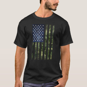 Camo American Flag Camouflage T-shirt