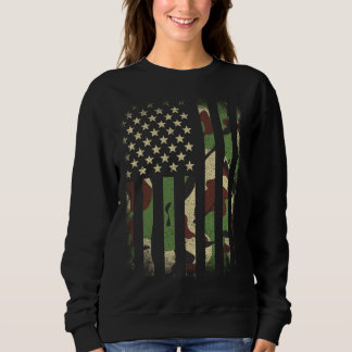 Camo American Flag Camouflage Usa Pride Vintage U  Trui