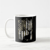 Camo American Flag Deer Hunter Hunter Hunter Koffiemok (Links)