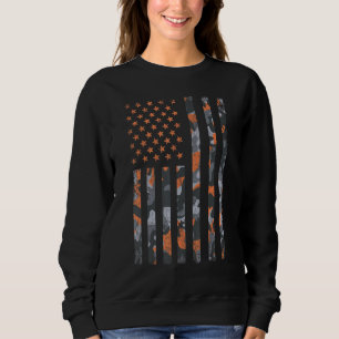 Camo American Flag Desert Camouflage Tactitical Mi Trui