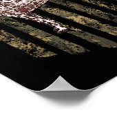Camo American Flag German Shorthaired Pointer 4th Poster (Hoek)