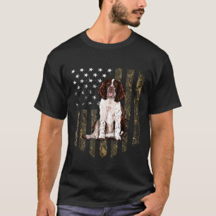 Camo American vlag English Springer spaniel 4th of T-shirt