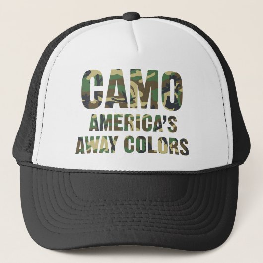Camo America's Away Colors Trucker Hat Pet (Voorkant)