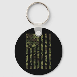 Camo Amerikaanse Vlag Amerika Camouflage Mannen Jo Sleutelhanger