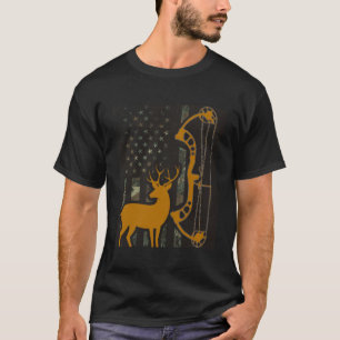 Camo Amerikaanse Vlag Buck Jacht Gift Voor Herten T-shirt
