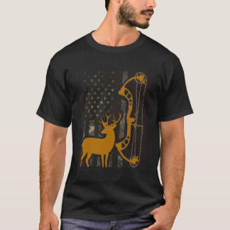 Camo Amerikaanse Vlag Buck Jacht Gift Voor Herten  T-shirt