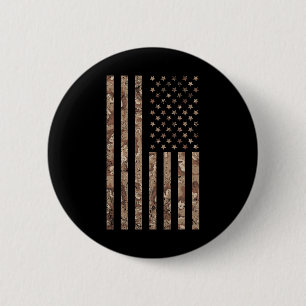 Camo Amerikaanse Vlag Militaire 4 juli Amerikaanse Ronde Button 5,7 Cm