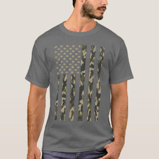 Camo Amerikaanse Vlag USA Camouflage Mannen Jongen T-shirt