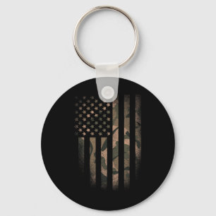 Camo Amerikaanse Vlag Usa Militair Tactisch Camouf Sleutelhanger