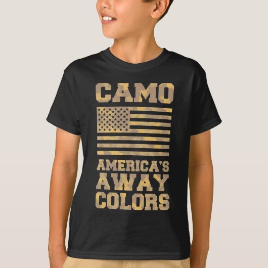 Camo: Amerika's Away Colors T-shirt (Voorkant)
