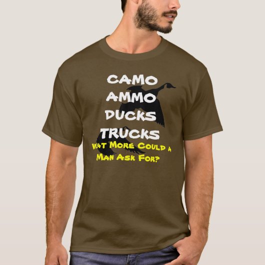 CAMO-AMMO-DUCKS-TRUCKS T-SHIRT (Voorkant)