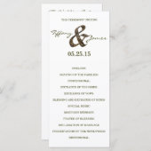 Camo Ampersand Trouwprogramma Programmakaart (Voorkant / Achterkant)