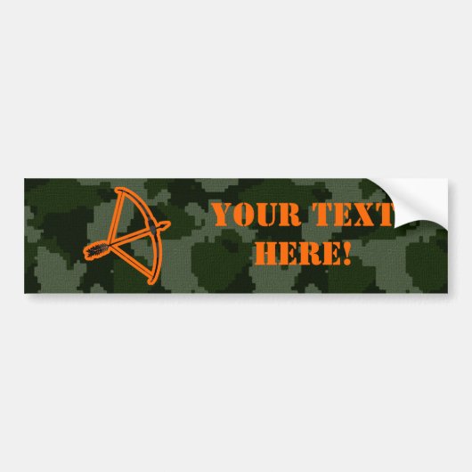 Camo Archery Bumpersticker (Voorkant)