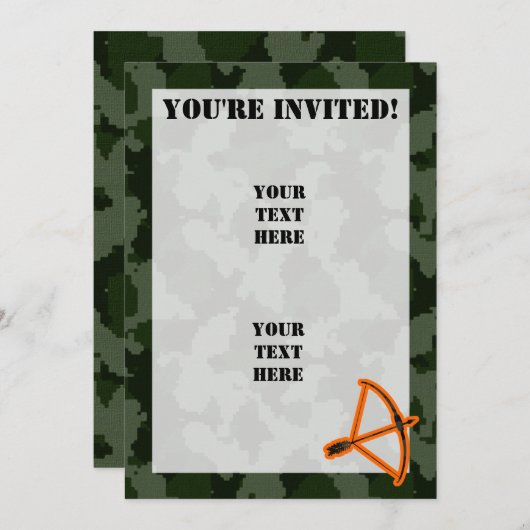 Camo Archery Kaart (Voorkant / Achterkant)