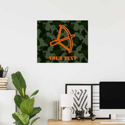 Camo Archery Poster (Thuiskantoor)