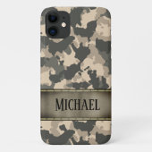 Camo Army Camouflage Groen gepersonaliseerd Case-Mate iPhone Case (Achterkant)