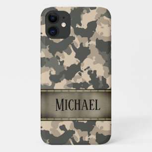 Camo Army Camouflage Groen gepersonaliseerd Case-Mate iPhone Case