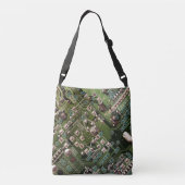 Camo Army Green Circuit Board Crossbody Tas (Achterkant)