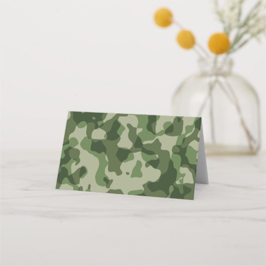 Camo Army Militaire Menu Tent Kaarten (Achterkant)