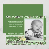 Camo Baby/ Groen Kaart (Voorkant / Achterkant)