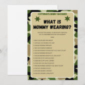 Camo Baby shower - bewerkbare naam, 5x7 Kaart (Voorkant / Achterkant)
