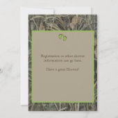 Camo Baby Shower Invitations L Kaart (Achterkant)