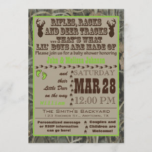 Camo Baby Shower Invitations L Kaart