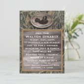 Camo Baby shower Uitnodiging (Staand voorkant)